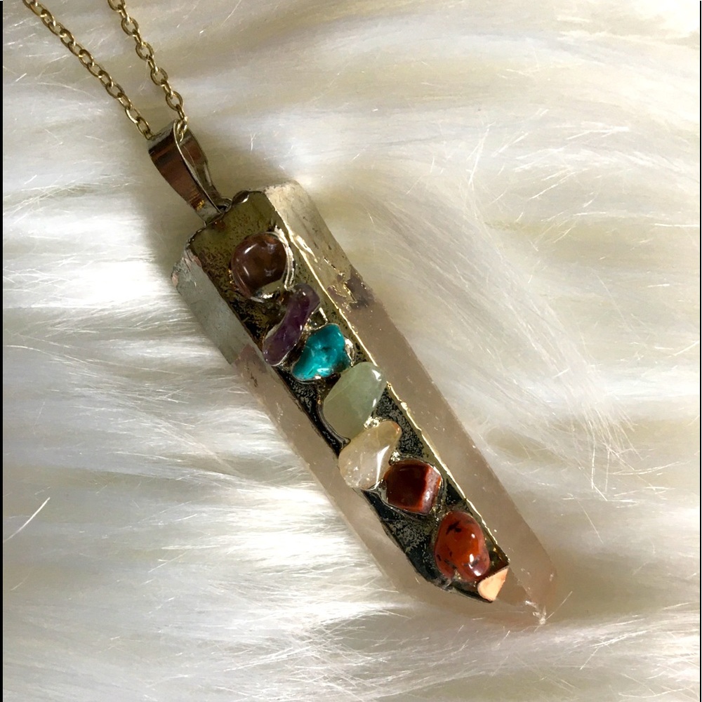 💫 Chakra Crystal Necklace 💫